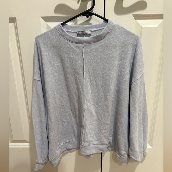 Charlotte Avery Tops - Cozy Light Blue Pullover Size Medium 🧵